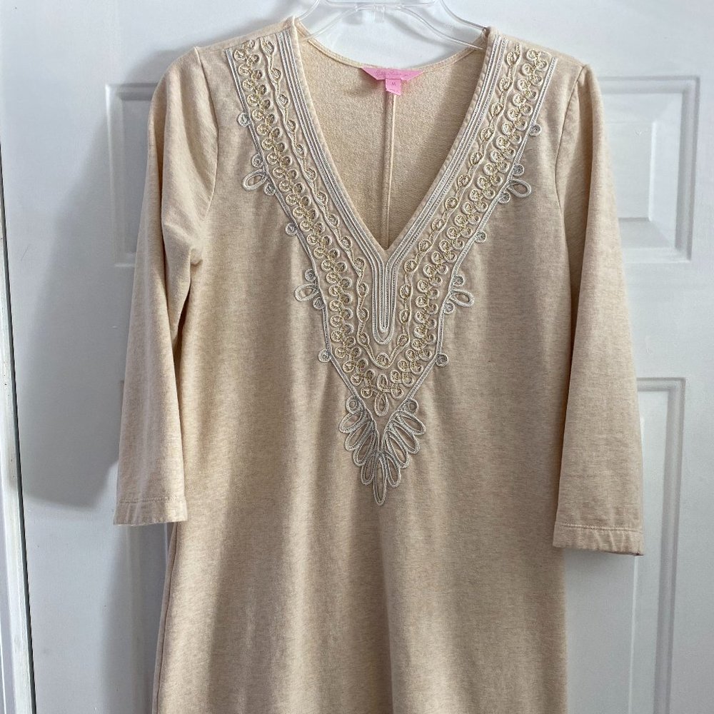 LILLY PULITZER Clarkson Dress French Terry V-neck, M